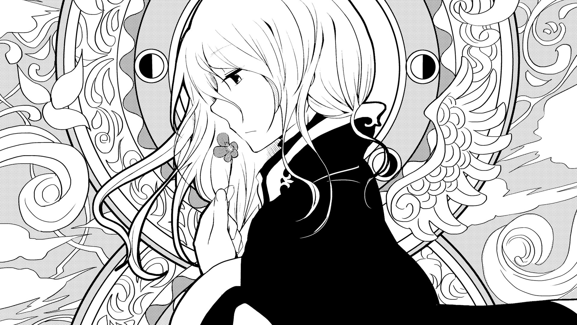 窓辺の花